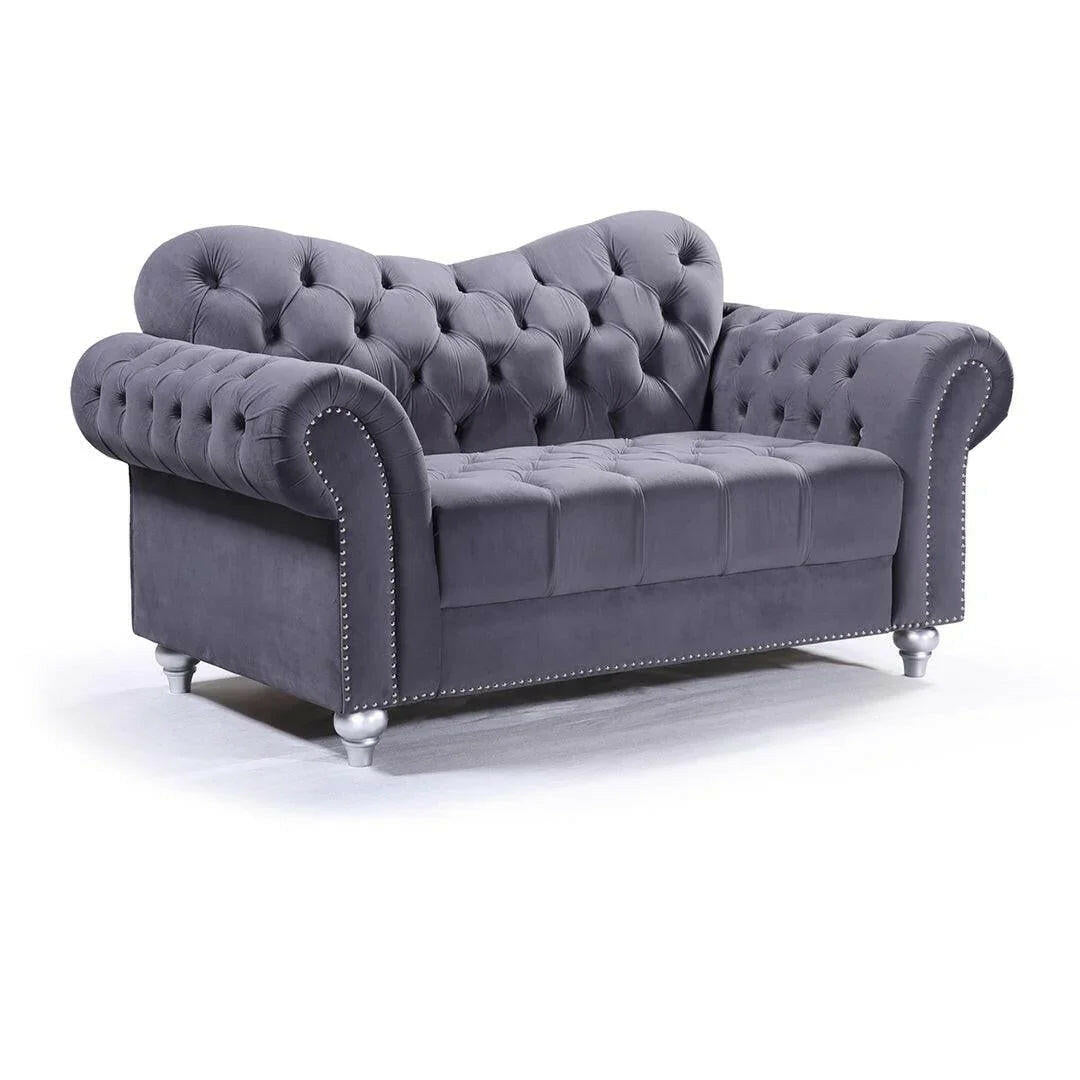 Set di divani in velluto a 2 posti Torino: comfort lussuoso ed eleganza moderna - Italia.