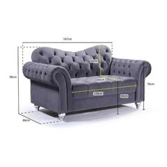 Set di divani in velluto a 2 posti Torino: comfort lussuoso ed eleganza moderna - Italia.