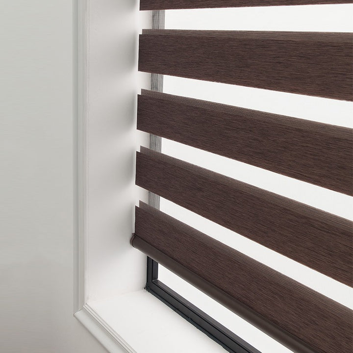 Soft Gauze Curtain Semi-Shading Rolling Curtain Roll-Up Curtain Electric Zebra Curtain.