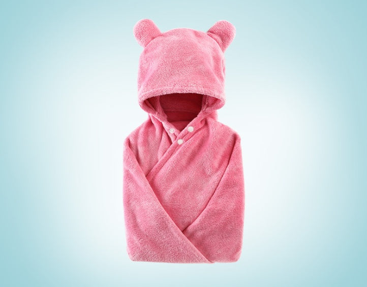 Asciugamano da bagno con cappuccio in cotone per la cura del bambino
