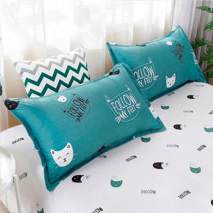 Three-piece Cotton Sheet Duvet Cover.