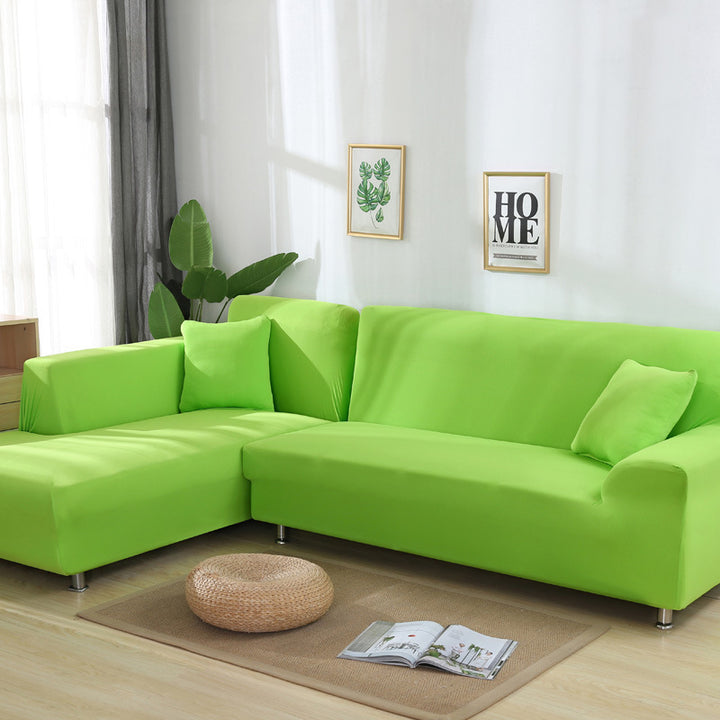 Solid Color Sofa Cover Elastic Tightly Packed Full Cover.
