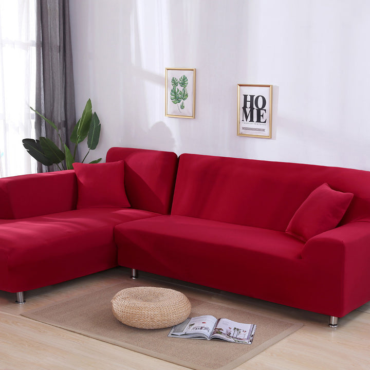 Solid Color Sofa Cover Elastic Tightly Packed Full Cover.