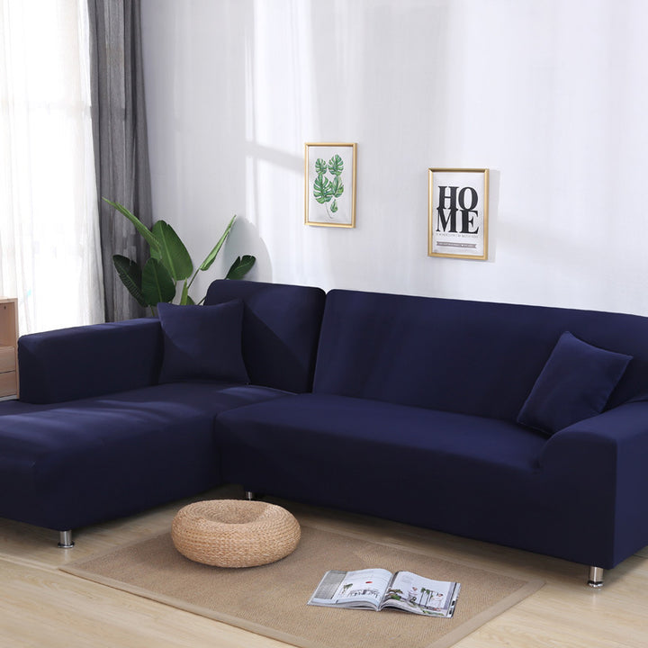 Solid Color Sofa Cover Elastic Tightly Packed Full Cover.