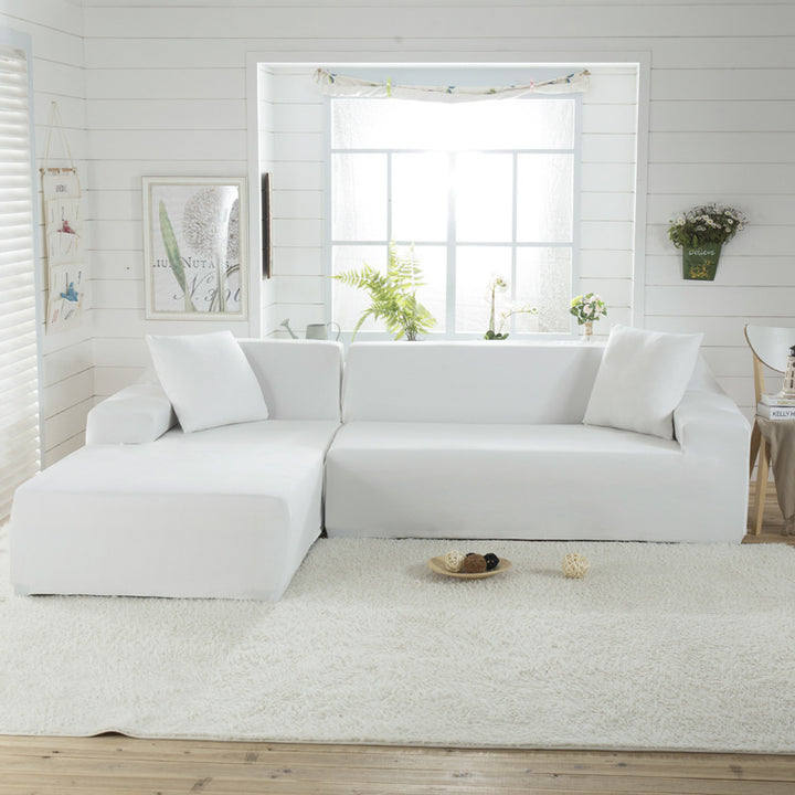 Solid Color Sofa Cover Elastic Tightly Packed Full Cover.