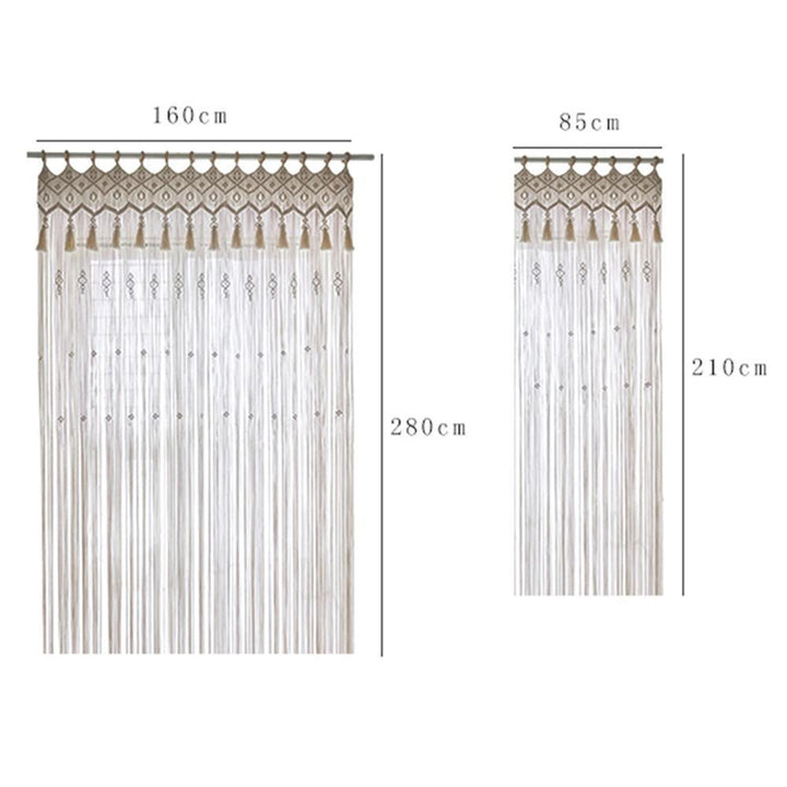 Bohemian Hand-Woven Tapestry Curtain Partition Bohemian Wedding Background Hanging Curtain Curtain Decoration.