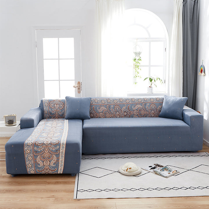 Home Fashion Stretch Print Modular Sofa Cover.