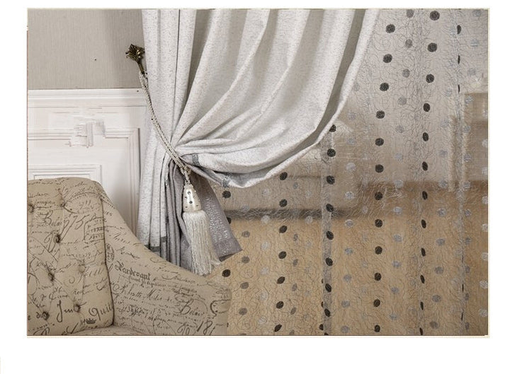 Simple blackout curtains.