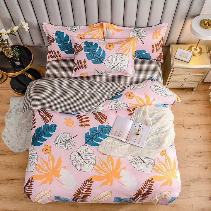 New Three Piece Thickened Cotton Sheet Quilt Cover.
