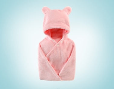 Asciugamano da bagno con cappuccio in cotone per la cura del bambino