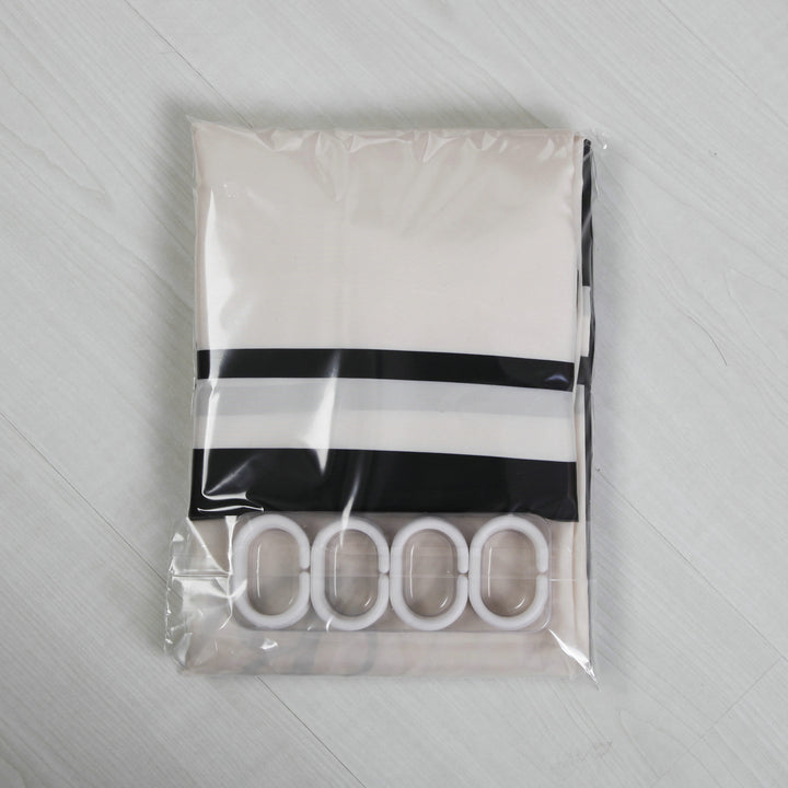 Waterproof Shower Curtain Spring Spun Polyester Shower Curtain.
