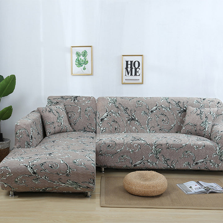 Home Fashion Stretch Print Modular Sofa Cover.
