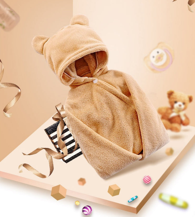 Asciugamano da bagno con cappuccio in cotone per la cura del bambino