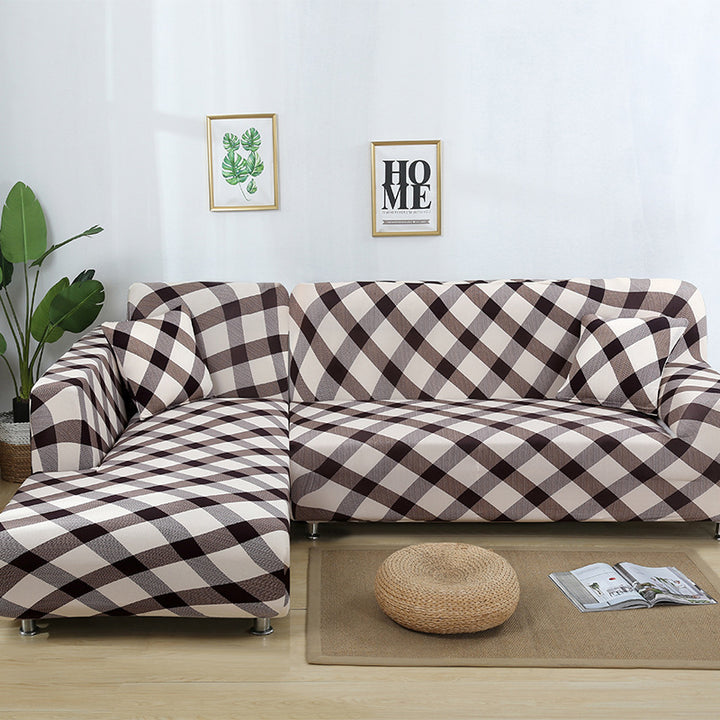 Home Fashion Stretch Print Modular Sofa Cover.