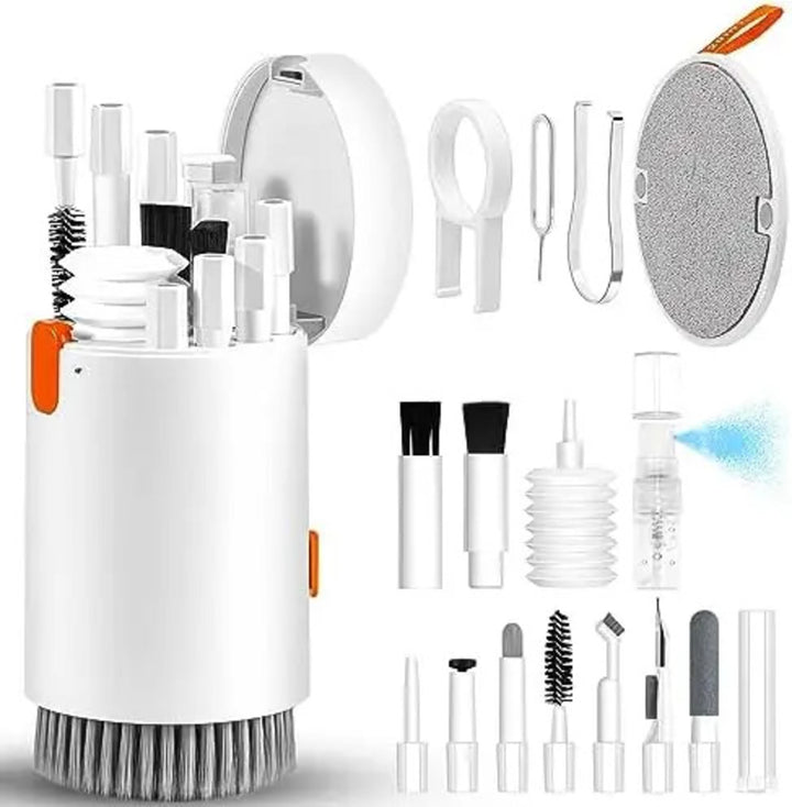 20 In 1 Laptop Phone Screen Cleaner Kit, Computer Keyboard Cleaning Brush For Phone AirPods MacBook IPad, Multifunctional Electronic Device Clean Tool For Camera Tablet Car Screens.