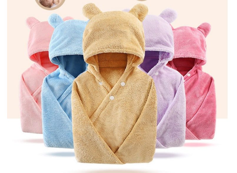Asciugamano da bagno con cappuccio in cotone per la cura del bambino