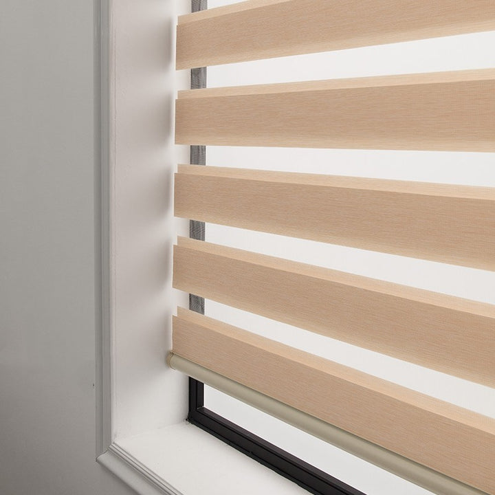 Soft Gauze Curtain Semi-Shading Rolling Curtain Roll-Up Curtain Electric Zebra Curtain.