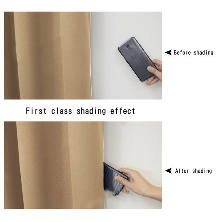 Full Blackout Hot Sale Curtain With Black Lining On The Back.