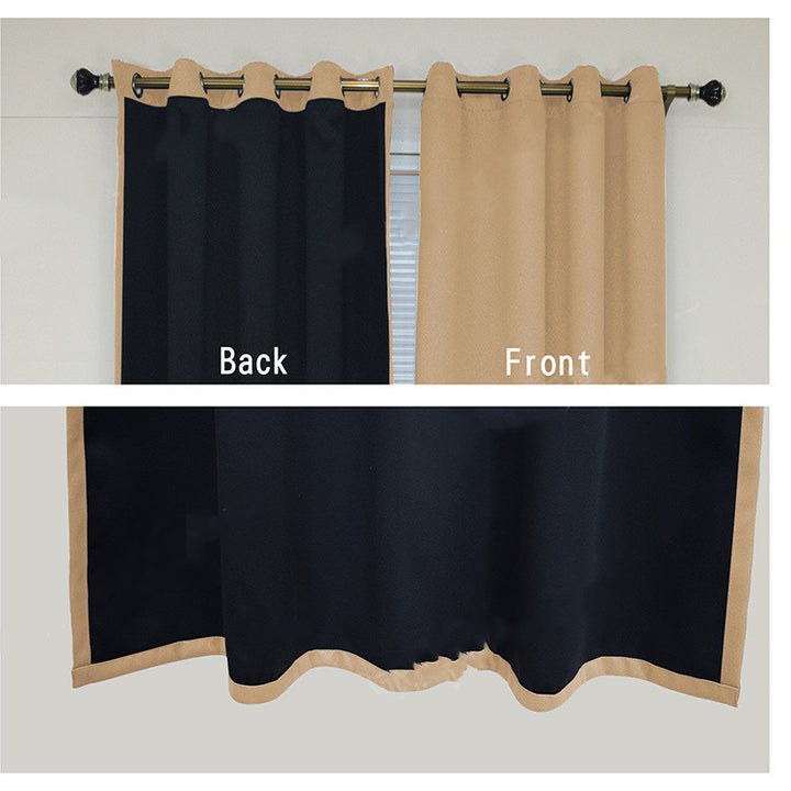 Full Blackout Hot Sale Curtain With Black Lining On The Back.