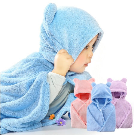 Asciugamano da bagno con cappuccio in cotone per la cura del bambino