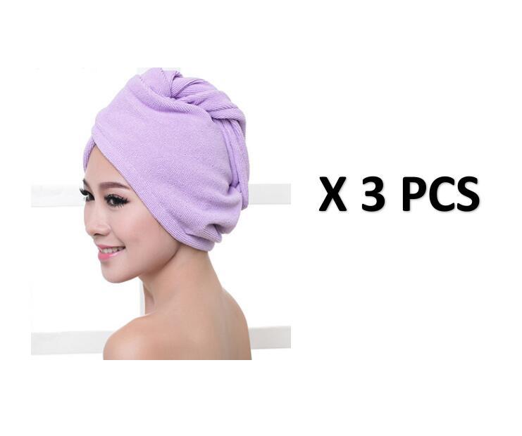 Cuffia per asciugacapelli da donna, asciugamano assorbente per capelli asciutti
