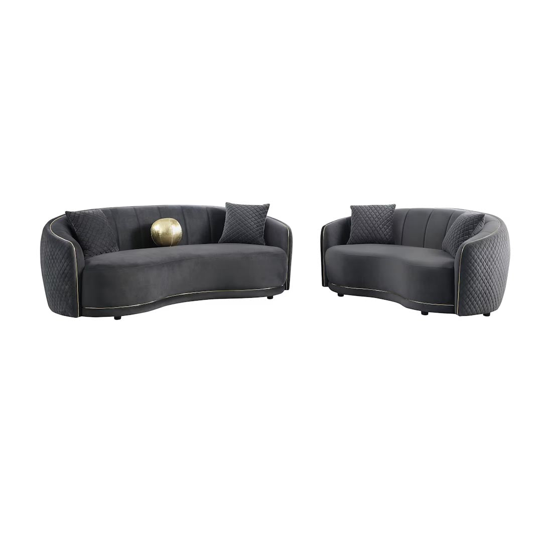 "Miami Lowseat Sofa with plush throw pillows, offering deep comfort and a chic minimalist style that enhances small living spaces."
