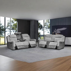 "Manual recliner feature on Montana sofa, showcasing smooth tilt mechanism for personalized comfort and full-body relaxation."