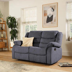 "Discount Fabric Sofa, Comfortable Reclining Couch for Apartments"