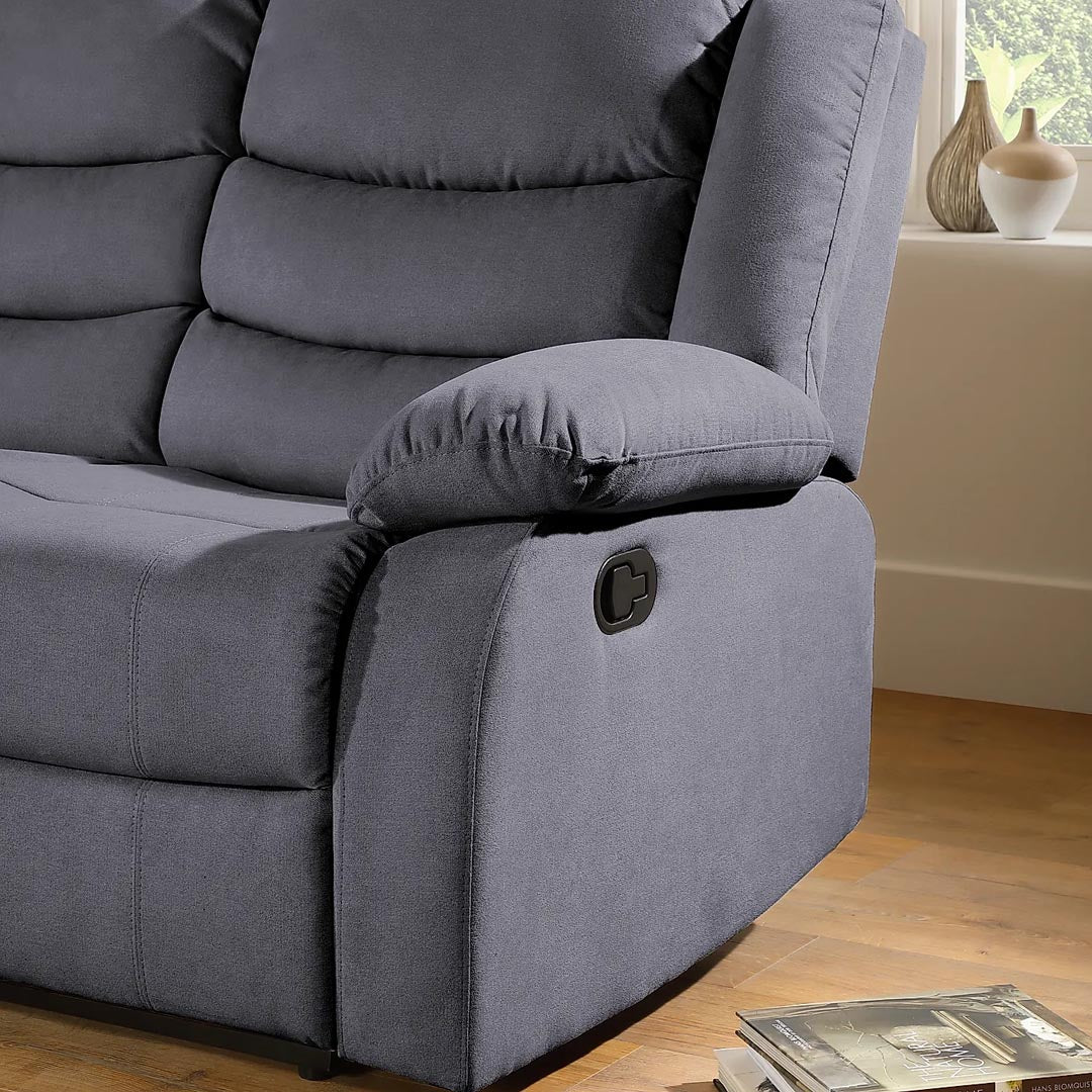 "Reclining mechanism with padded cushions'
