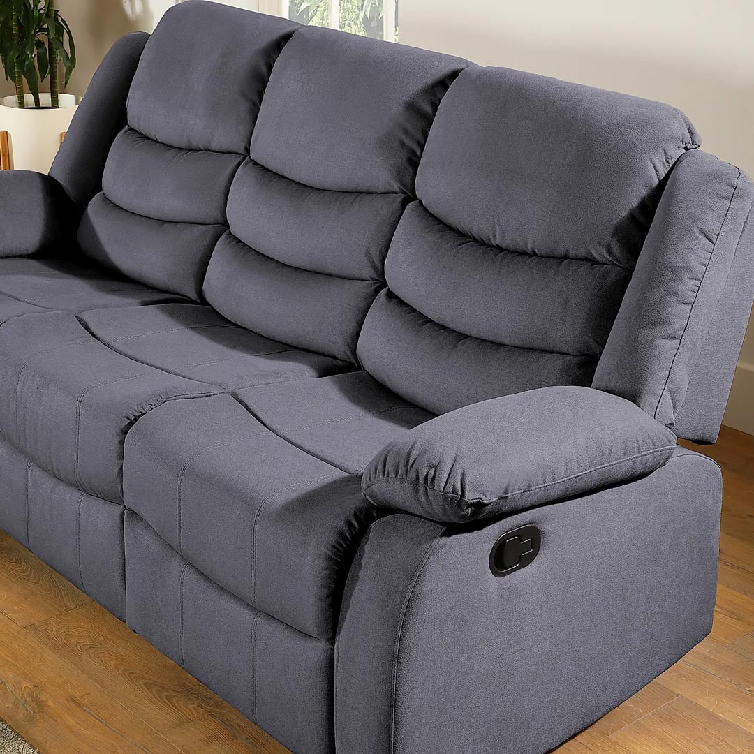 "Recliner sofa in grey fabric perfect for your living room"