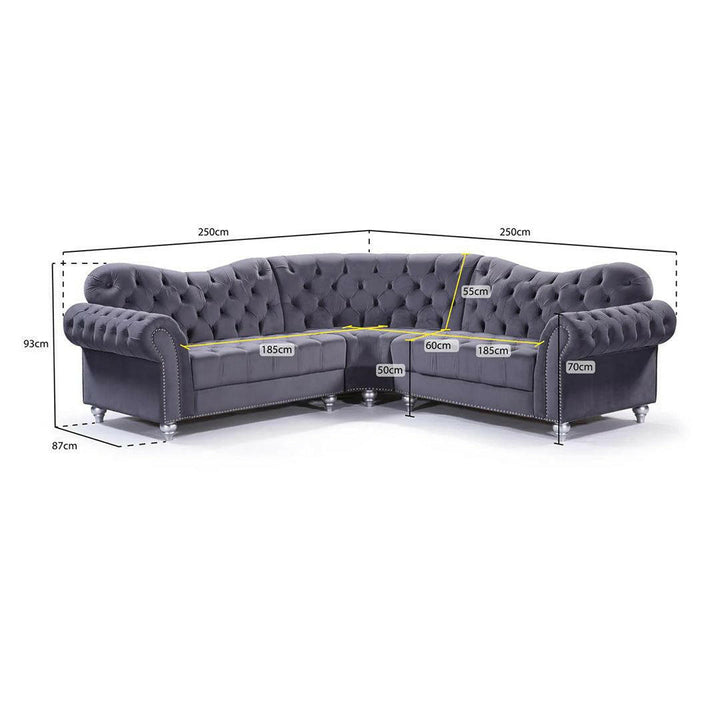 Divano angolare Chesterfield marrone invecchiato - TOLEDO - I
Federici Sofà