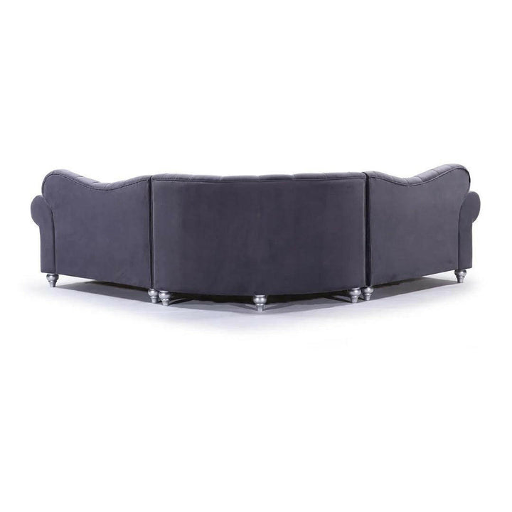 Divano angolare Chesterfield marrone invecchiato - TOLEDO - 
Federici Sofà