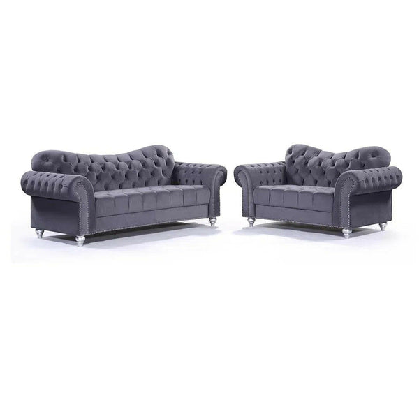 Set di divani in velluto a 3 posti Torino: comfort lussuoso ed eleganza moderna - Italia.