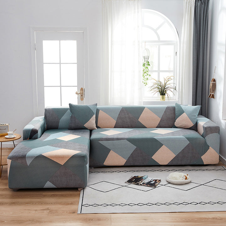 Home Fashion Stretch Print Modular Sofa Cover.