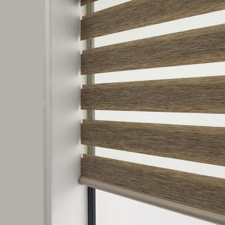 Soft Gauze Curtain Semi-Shading Rolling Curtain Roll-Up Curtain Electric Zebra Curtain.