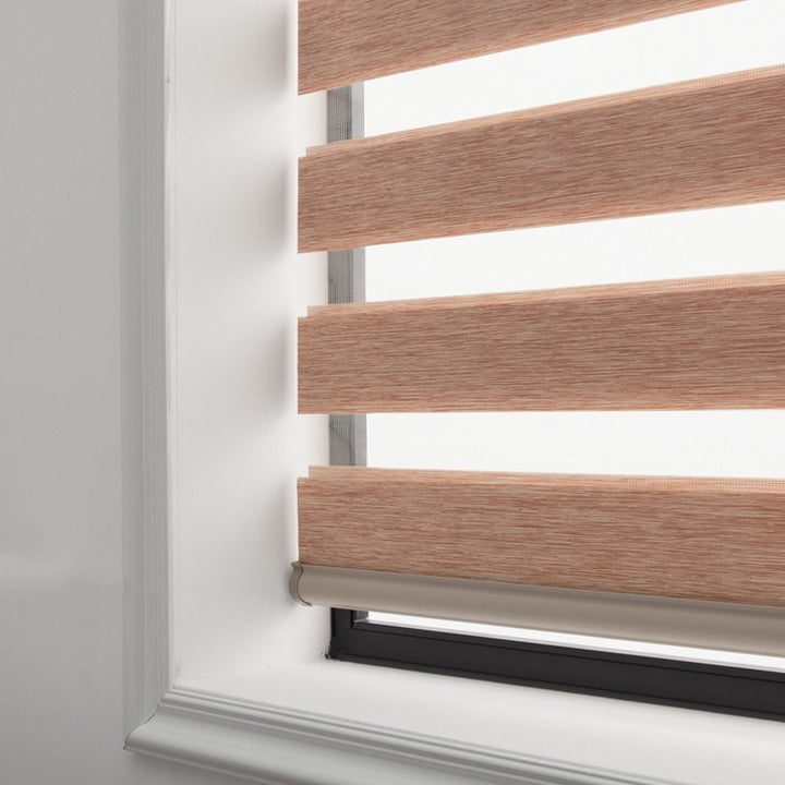 Soft Gauze Curtain Semi-Shading Rolling Curtain Roll-Up Curtain Electric Zebra Curtain.