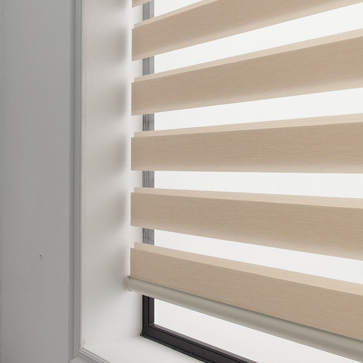 Soft Gauze Curtain Semi-Shading Rolling Curtain Roll-Up Curtain Electric Zebra Curtain.