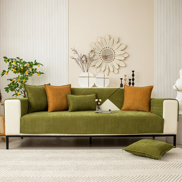 Now Simple Generation Thickened Sofa Cushion Cover Cloth Towel.