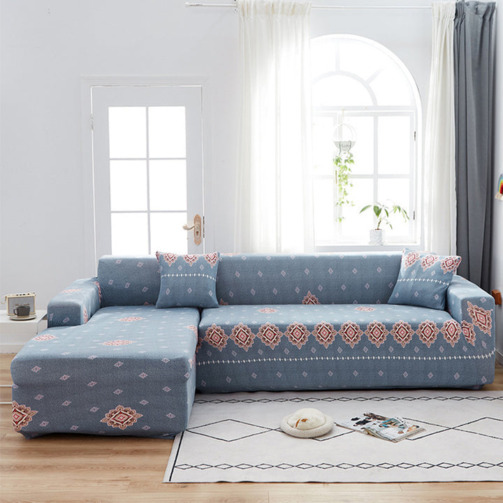 Home Fashion Stretch Print Modular Sofa Cover.