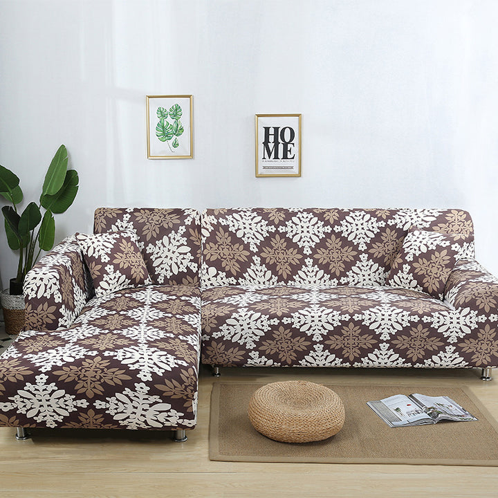 Home Fashion Stretch Print Modular Sofa Cover.