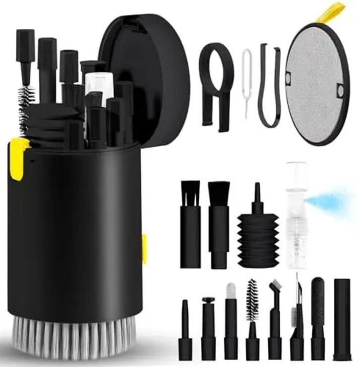 20 In 1 Laptop Phone Screen Cleaner Kit, Computer Keyboard Cleaning Brush For Phone AirPods MacBook IPad, Multifunctional Electronic Device Clean Tool For Camera Tablet Car Screens.