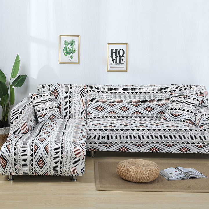 Home Fashion Stretch Print Modular Sofa Cover.